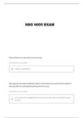 NSG 6005 WK 1 QUESTIONS AND VERIFIED ANSWERS