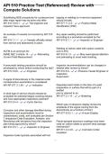 API 510 Practice Test &lpar;Referenced&rpar; Review with Compete Solutions