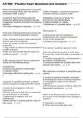 API 580 - Practice Exam Questions and Answers