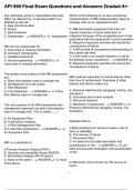 API 580 Final Exam Questions and Answers Graded A&plus;