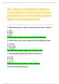 AK Asbestos Abatement Contractor  Exam Questions And Correct Answers  &lpar;Verified Answers&rpar; Plus Rationale2026  Q&A&vert; Instant Download Pdf  