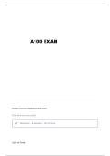 A100 IU EXAM 2 QUESTIONS AND VERIFIED ANSWERS