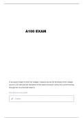 A100 FOUNDATIONS OF AUDIO TECHNOLOGY EXAM 1 QUESTIONS AND VERIFIED ANSWERS