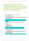 AK Firestop Systems Contractor  Exam Questions And Correct Answers  &lpar;Verified Answers&rpar; Plus Rationale2026  Q&A&vert; Instant Download Pdf