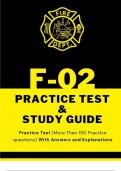 FDNY F-02 Practice Test & Study Guide PDF &vert; 150&plus; Questions with Answers for Fire Guard Exam Prep
