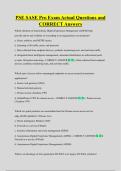 PSE SASE Pro Exam Actual Questions and  CORRECT Answers