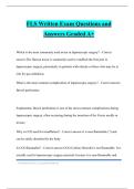 FLS Written Exam Questions and Answers Graded A&plus;