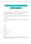 NUR6121 Exam 3 Exam Questions and Answers Graded A&plus;