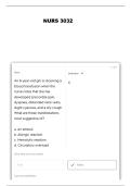 NURS 3032 MIDTERM FINAL TB QUESTIONS AND VERIFIED ANSWERS
