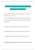 ATI RN Fundamentals Exam Questions and Answers Graded A&plus;