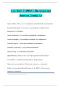 ALL THE COMSAE Questions and Answers Graded A&plus;
