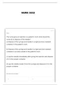 NURS 3032 EXAM 1 QUESTIONS AND VERIFIED ANSWERS