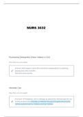 NURS 3032 WEEK ONE PEDIATRIC NURSING IN CANADA QUESTIONS AND VERIFIED ANSWERS