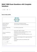 BSNC 1000 Exam Questions with Complete Solutions