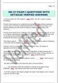 NR 327 EXAM 2 QUESTIONS WITH  DETAILED VERIFIED ANSWERS 
