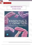 Test Bank for Essentials of Genetics &lpar;10th Edition&rpar; by Klug &vert; Complete Test Bank &ndash; All Chapters Included