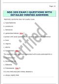 NSG 3850 EXAM 3 QUESTIONS WITH  DETAILED VERIFIED ANSWERS