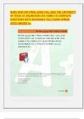 NURS 5434 FNP FINAL EXAM FALL 2025 THE UNIVERSITY OF TEXAS AT ARLINGTON UTA FAMILY III COMPLETE QUESTIONS WITH RATIONALE FSCJ &lpar;TAKEN SPRING 2025&rpar; GRADED A&plus;