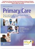 Primary Care&colon; The Art and Science of Advanced Practice Nursing &ndash; An Interprofessional Approach&comma; 6th Edition &ndash; Dunphy&comma; Winland-Brown&comma; Porter & Thomas &ndash; Complete Test Bank