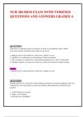 NUR 206 HESI EXAM WITH VERIFIED QUESTIONS AND ANSWERS GRADED A