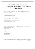 NR 324 FINAL EXAM 2025-2026 FALL&sol;SPRING QUESTIONS AND ANSWERS GRADED A&plus;