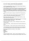 HLTH 331 FINAL QUESTIONS AND ANSWERS