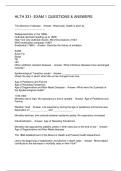 HLTH 331- EXAM 1 QUESTIONS & ANSWERS