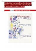 Test Bank- Marriages and Families Changes&comma; Choices&comma; and Constraints&comma; 9th Edition&comma; Nijole V&period; Benokraitis &comma; All Chapters &period;pdf