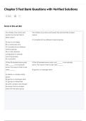 Chapter 3 Test Bank Questions with Verified Solutions