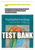 Psychopharmacology Drugs the Brain And Behavior 3rd Edition meyer Nursing   Test Bank