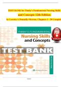 TEST BANK &ndash; Timby&rsquo;s Fundamental Nursing Skills and Concepts &lpar;12th Edition&rpar; &vert; Loretta A&period; Donnelly-Moreno &vert; Latest Update 2026 &vert; Exam Prep &vert; Verified Questions & Answers