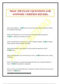 MGSC 290 EXAM 3 QUESTIONS AND ANSWERS&period; VERIFIED 2025&sol;2026&period;