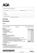  Actual 2025 AQA A-level PHYSICS 7408&sol;1 Paper 1 Merged Question Paper &plus; Mark  Scheme &plus; Insert  Actual 2025 AQA A-level PHYSICS 7408&sol;1 Paper 1 Merged Question Paper &plus; Mark  Scheme &plus; Insert 