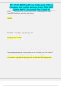 FF1 SCBA-IFO Final Exam Study guide IFTSA &vert; Questions and verified Answers&vert; Latest 2026&sol; 2027 Update &vert;100&percnt; Guaranteed Pass &lpar;Grade A&rpar;
