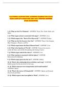 CALIFORNIA ACUPUNCTURE LICENSING EXAMINATION &lpar;CALE&rpar; EXAM COMPLETE QUESTIONS AND 100&percnt; VERIFIED ANSWERS &lpar;PASS GUARANTEE&rpar;