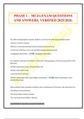PHASE 1 &ndash; MCJA EXAM QUESTIONS AND ANSWERS&period; VERIFIED 2025&sol;2026&period;