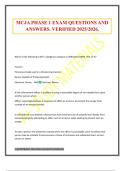 MCJA PHASE 1 EXAM QUESTIONS AND ANSWERS&period; VERIFIED 2025&sol;2026&period;