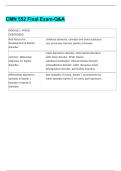 CMN 552 Final Exam-Q&A