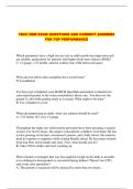  TECC NEW EXAM QUESTIONS AND CORRECT ANSWERS FOR TOP PERFORMANCE