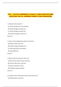 TECC &ndash; TACTICAL EMERGENCY CASUALTY CARE COMPLETE EXAM QUESTIONS AND ALL ANSWERS CORRECT &lpar;PASS GUARANTEE&rpar;