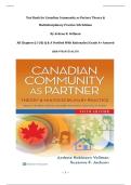 Test Bank for Canadian Community as Partner Theory & Multidisciplinary Practice 5th Edition By Ardene R&period; Vollman All Chapters &lpar;1-20&rpar; Q & A Verified With Rationales&vert; Grade A&plus; Assured ISBN 9781975141370