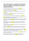 HCA 285 EXAM &num;1 &vert;LATEST QUESTIONS WITH CORRECT ANSWERS &vert; 2025&sol;2026 PREPARATIONS&vert;