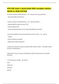 HTH 100&colon; Exam 1 Study Guide With complete solution RATED A&plus; NEW EDITION 