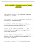 Biochem Module 8 Exam Questions And Answers 2025&sol;2026