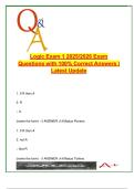 Logic Exam 1 &ndash; 2025&sol;2026 &vert; 50&plus; Questions with Answers &vert; Validity&comma; Modus Ponens&comma; Fallacies&comma; Deductive Forms