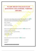 NU 665C REGIS COLLEGE EXAM QUESTIONS AND ANSWERS&period; VERIFIED 2025&sol;2026&period;