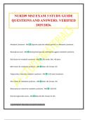 NUR209 MS2 EXAM 3 STUDY GUIDE QUESTIONS AND ANSWERS&period; VERIFIED 2025&sol;2026&period;