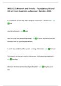 WGU C172 Network and Security Foundations &ndash; PA & OA Exam Questions and Answers &lpar;Rated A&plus;&comma; 2026 Edition&rpar;
