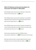 WGU C172 Network and Security Foundations &ndash; Pre-Assessment Test &lpar;Graded A&plus;&comma; 2026 Updated Version&rpar;