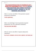 WGU D398 INTRODUCTION TO PHARMACOLOGY &vert; OBJECTIVE ASSESSMENT OA V1&comma; V2 & V3 ACTUAL EXAM QUESTIONS AND CORRECT DETAILED ANSWERS ALREADY GRADED A&plus;&vert; ALL OA VERSIONS&vert; 2026 UPDATED